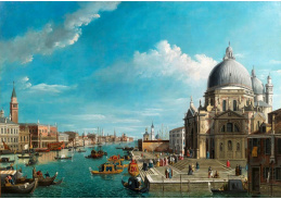 D-9293 Canaletto - Canal Grande s kostelem Santa Maria della Salute v Benátkách