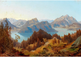 D-9296 Carl Hash - Lucernské jezero s Pilatem a Rigim