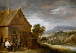 D-9317 David Teniers - Před hospodou