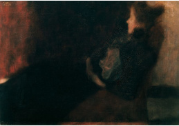 D-9410 Gustav Klimt - Dáma u krbu