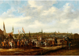 D-9427 Hendrick de Meijer - Odjezd španělských okupačních vojsk z Bredy roku 1637