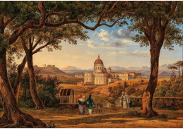 D-9505 Johann Christoph Gubig - Pohled na baziliku svatého Petra v Římě
