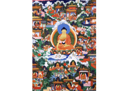 D-9928 Šákjamuni Buddha s legendárními scénami Avadana