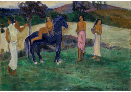 A-109 Paul Gauguin - Postavy s koněm