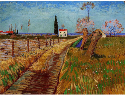 R2-1030 Vincent van Gogh - Cesta přes pole s vrbami