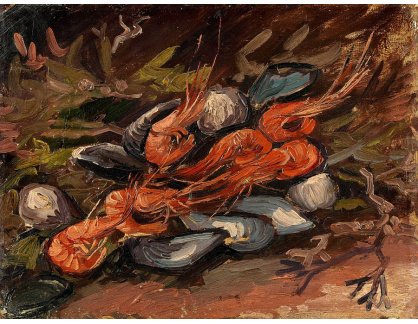 R2-1425 Vincent van Gogh - Zátiší s mušlemi a krevetami
