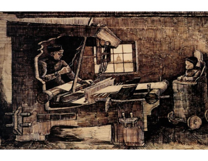 R2-1631 Vincent van Gogh - Tkadlec s dítětem na vysokém křesle