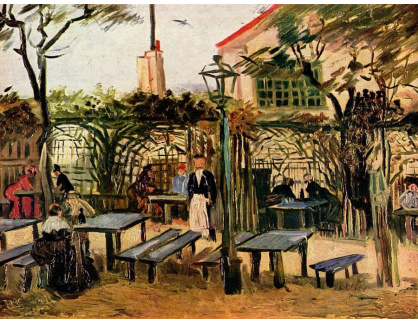 VR2-136 Vincent van Gogh - Zahradní restaurace La Guinguette na Montmartre