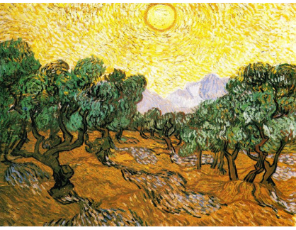 VR2-171 Vincent van Gogh - Olivovníky se žlutým nebem a sluncem