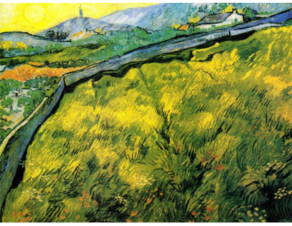 VR2-185 Vincent van Gogh - Oseté pole při východu slunce