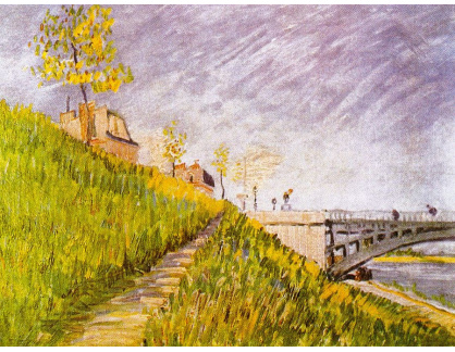 VR2-192 Vincent van Gogh - Pobřeží Seiny u Pont de Clichy