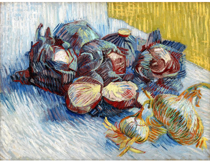 VR2-197 Vincent van Gogh - Zátiší s červeným zelím a cibulkou