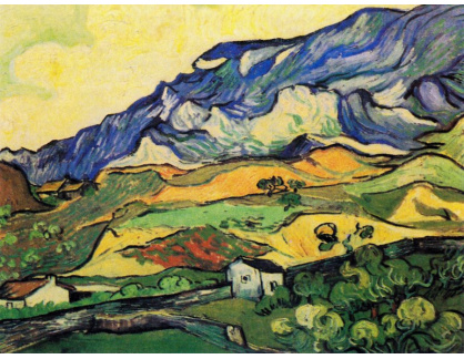 VR2-23 Vincent van Gogh - Les Alpilles, horská krajina v Saint-Rémy