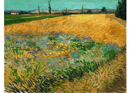 VR2-273 Vincent van Gogh - Pšeničné pole s kopcem Alpilles na pozadí