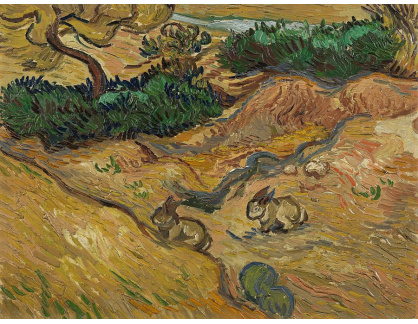 VR2-287 Vincent van Gogh - Dva králíci na louce