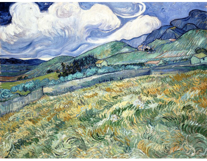 VR2-49 Vincent van Gogh - Horská krajina za nemocnici Saint-Paul