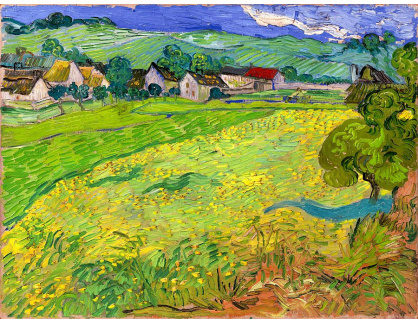 VR2-57 Vincent van Gogh - Pohled na Vessenots v Auvers