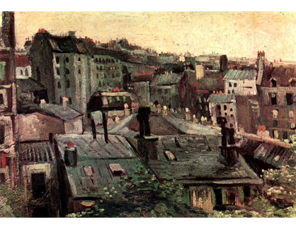 VR2-58 Vincent van Gogh - Výhled na střechy Paříže
