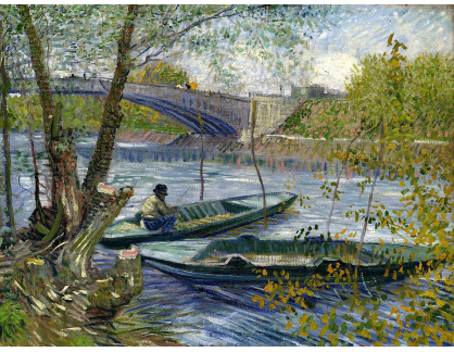 VR2-6 Vincent van Gogh - Rybaření na jaře v Pont de Clichy