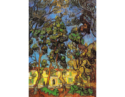R2-467 Vincent van Gogh -  Stromy v zahradě nemocnice Saint-Paul