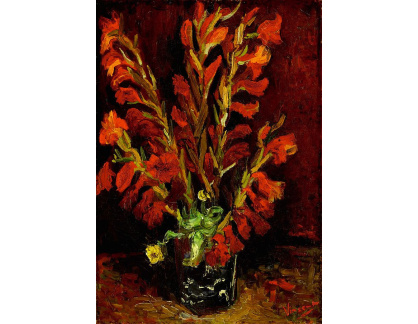 R2-516 Vincent van Gogh - Váza s červenými gladiolami