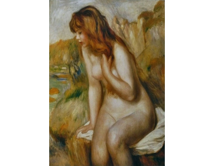 R14-10 Pierre-Auguste Renoir - Posezení na skále po koupání
