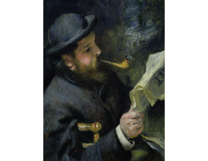 R14-12 Pierre-Auguste Renoir - Claude Monet při čtení novin