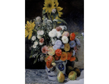R14-18 Pierre-Auguste Renoir - Květiny v kameninové nádobě