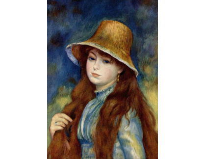 R14-25 Pierre-Auguste Renoir - Mladá dívka ve slaměném klobouku