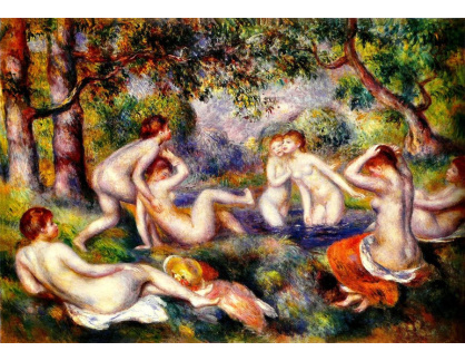 VR14-23 Pierre-Auguste Renoir - Lidé koupající se v lese