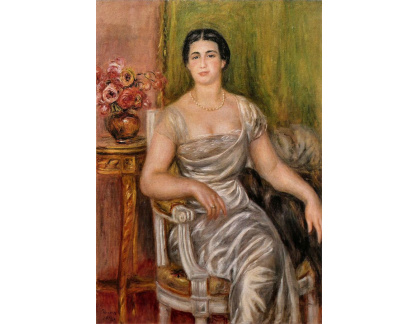 VR14-128 Pierre-Auguste Renoir - Portrét básnířky Alice Vallieres-Merzbach