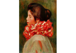 VR14-138 Pierre-Auguste Renoir - Žena s červeným límcem