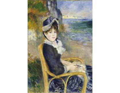 VR14-199 Pierre-Auguste Renoir - Žena sedící u moře