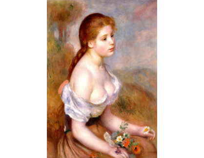 VR14-245 Pierre-Auguste Renoir - Mladá dívka se sedmikráskami