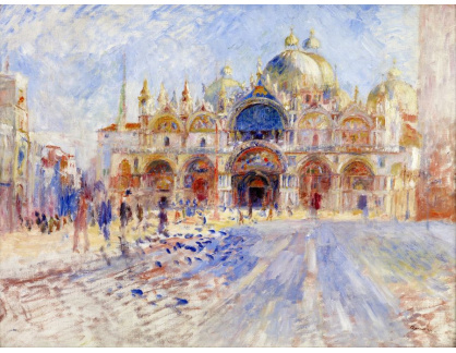 VR14-257 Pierre-Auguste Renoir - Náměstí Saint Marco v Benátkách