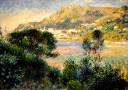 VR14-289 Pierre-Auguste Renoir - Pohled z Cap Martin na Monte Carlo