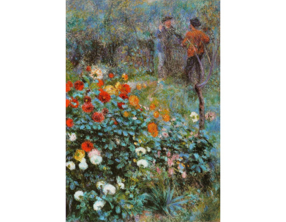 VR14-303 Pierre-Auguste Renoir - Zahrada v ulici Rue Cortot v Montmartre