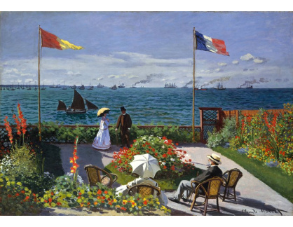 R8-36 Claude Monet - Terasa na břehu moře v Sainte Adresse