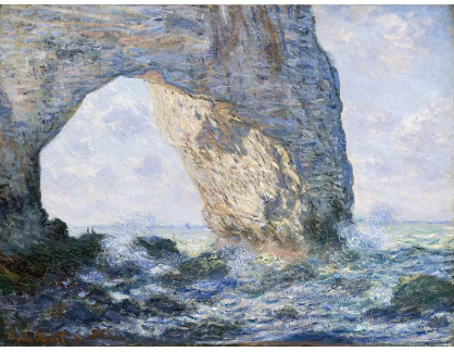 R8-112 Claude Monet - Útes Manneporte v Etretat
