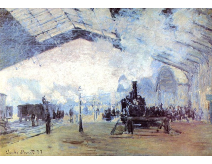 VCM 5 Claude Monet - Nádraží v Saint Lazare v Paříži