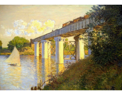 VCM 23 Claude Monet - Železniční most v Argenteuil