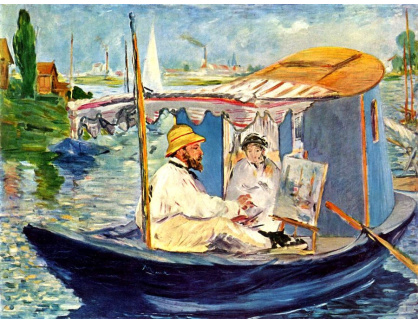 VCM 126 Claude Monet - Na loďce v Argenteuil