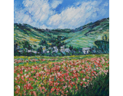 VCM 127 Claude Monet - Vlčí máky v Giverny