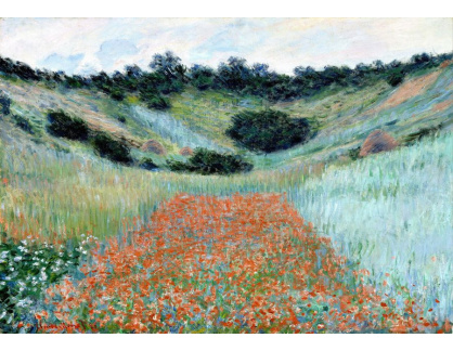 VCM 167 Claude Monet - Makové pole v Hollow poblíže Giverny