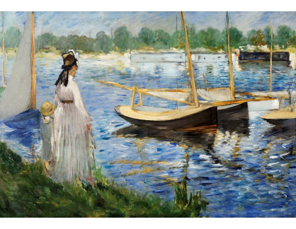 VEM 15 Édouard Manet - Čluny na Seine v Argenteuil