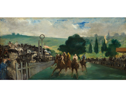 VEM 66 Édouard Manet - Dostihy v Longchamp