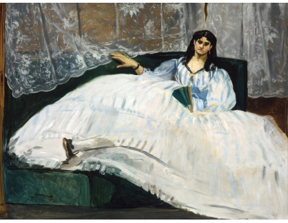 VEM 84 Édouard Manet -  Žena s vějířem