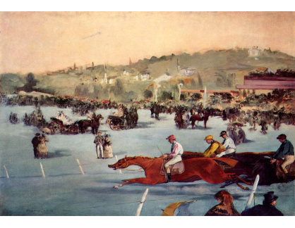 VEM 13 Édouard Manet - Dostihy v Bois de Boulogne