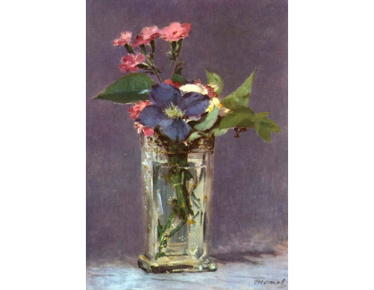 VEM 34 Édouard Manet - Zátiší s růžemi ve váze