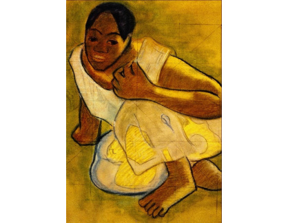 VPG 42 Paul Gauguin - Sedící Tahiťanka